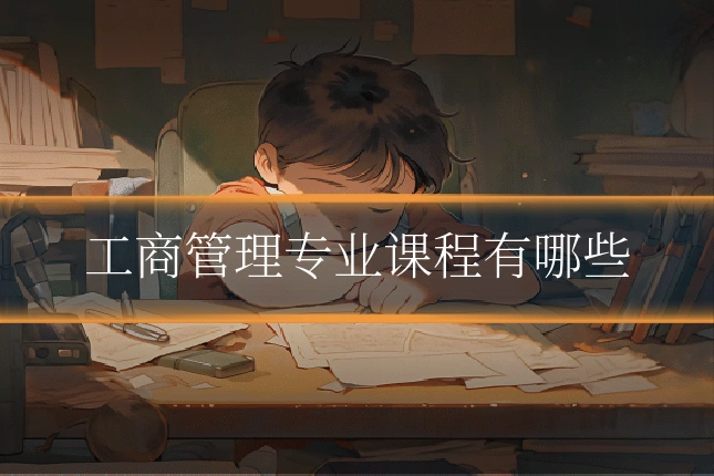 工商管理专业课程有哪些