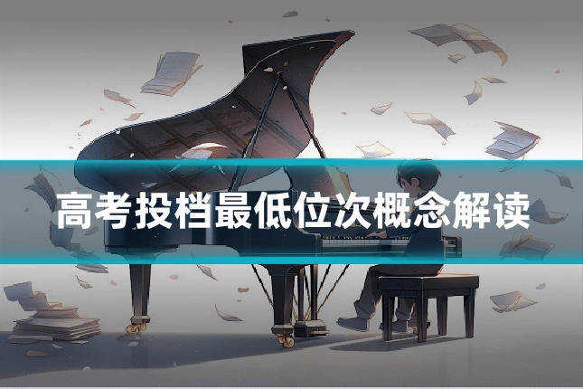 高考投档最低位次概念解读