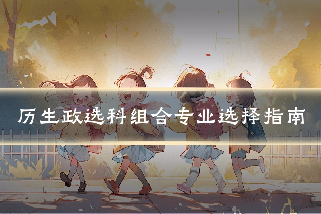 历生政选科组合专业选择指南