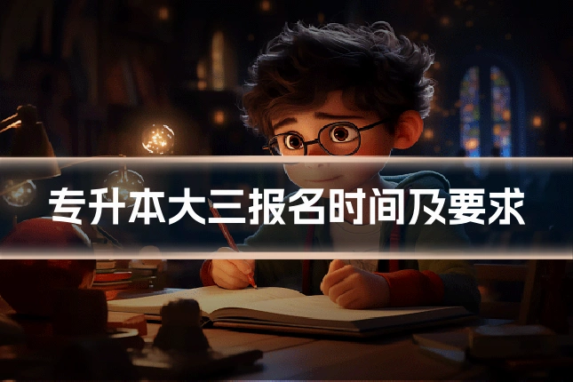 专升本大三报名时间及要求