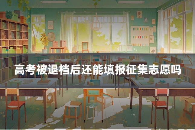 高考被退档后还能填报征集志愿吗