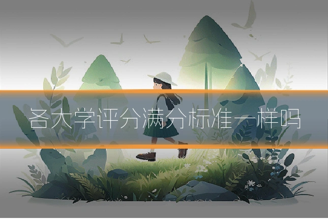 各大学评分满分标准一样吗