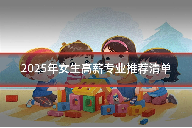 2025年女生高薪专业推荐清单