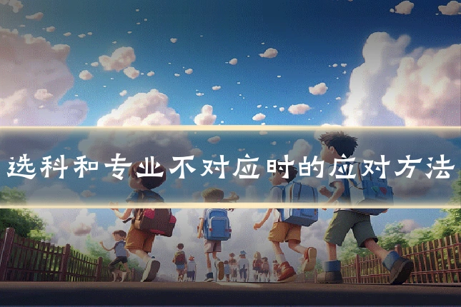 选科和专业不对应时的应对方法