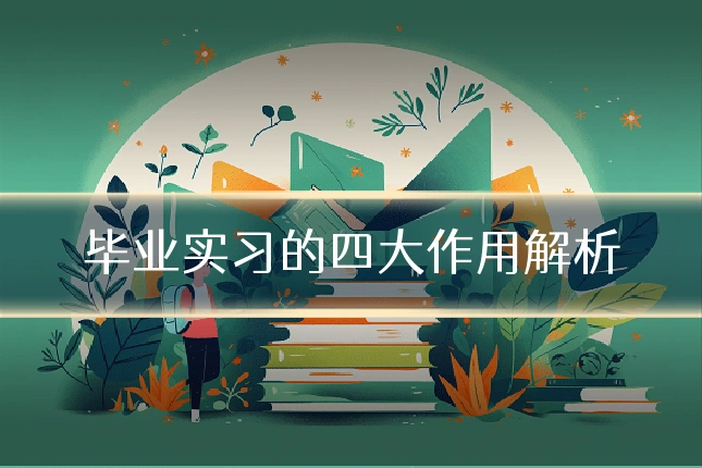 毕业实习的四大作用解析