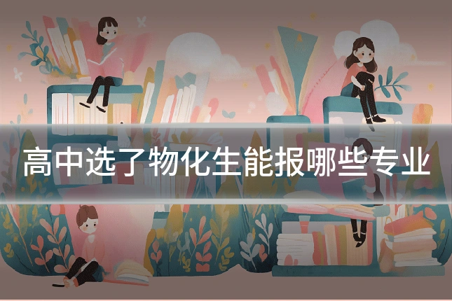 高中选了物化生能报哪些专业