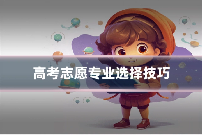 高考志愿专业选择技巧