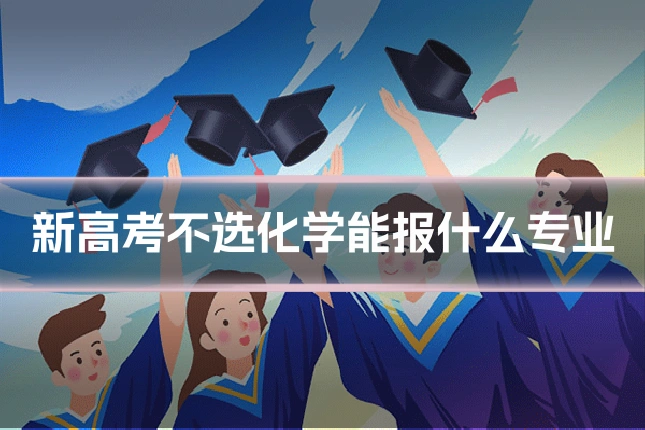 新高考不选化学能报什么专业