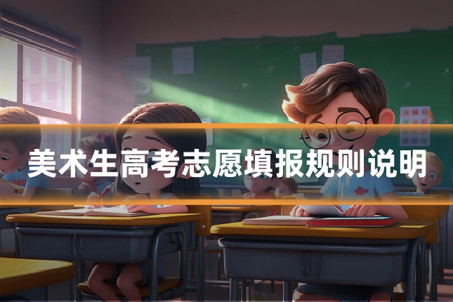 美术生高考志愿填报规则说明