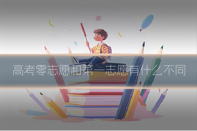 高考零志愿和第一志愿有什么不同