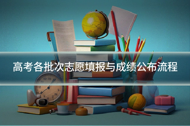 高考各批次志愿填报与成绩公布流程