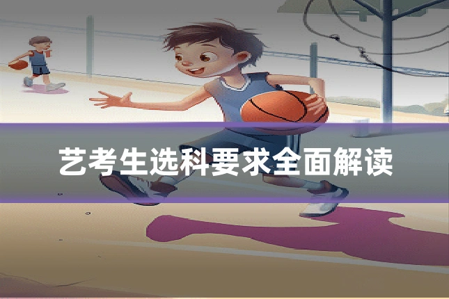 艺考生选科要求全面解读