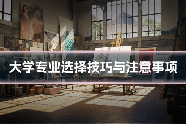 大学专业选择技巧与注意事项