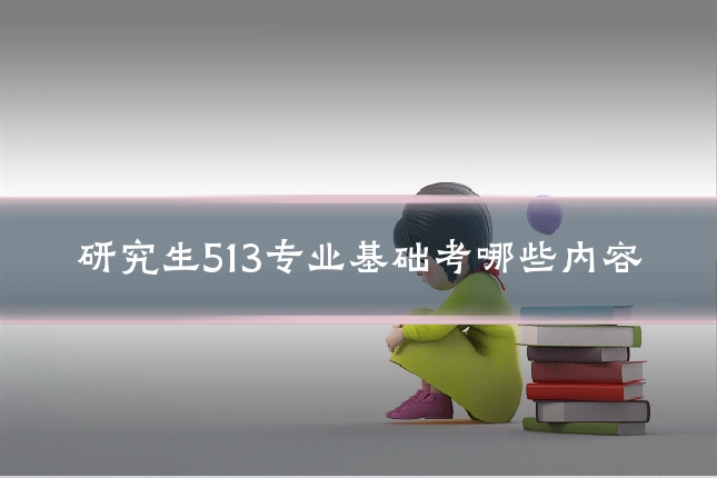 研究生513专业基础考哪些内容