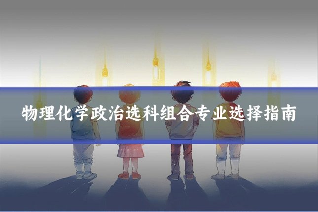 物理化学政治选科组合专业选择指南