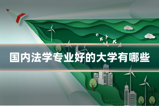 国内法学专业好的大学有哪些