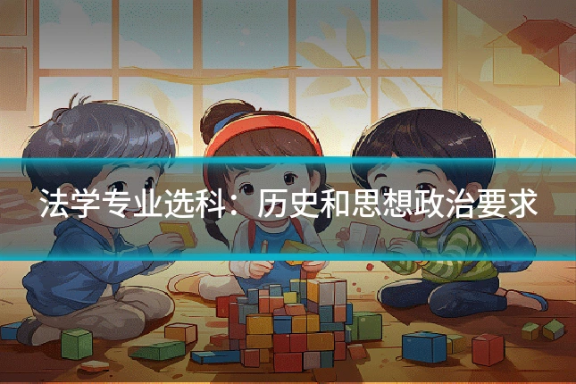 法学专业选科：历史和思想政治要求