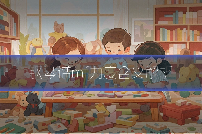 钢琴谱mf力度含义解析