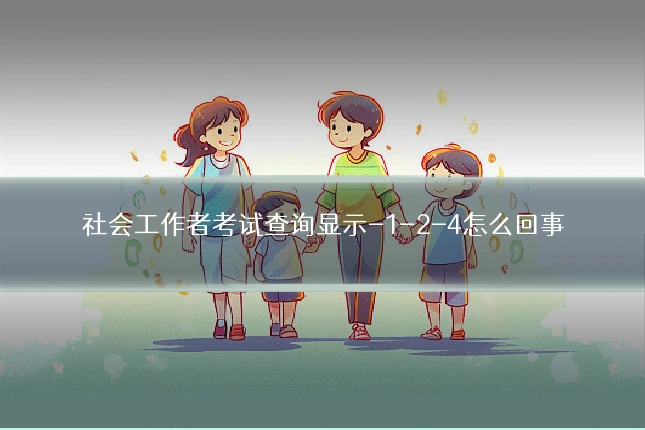 社会工作者考试查询显示-1-2-4怎么回事