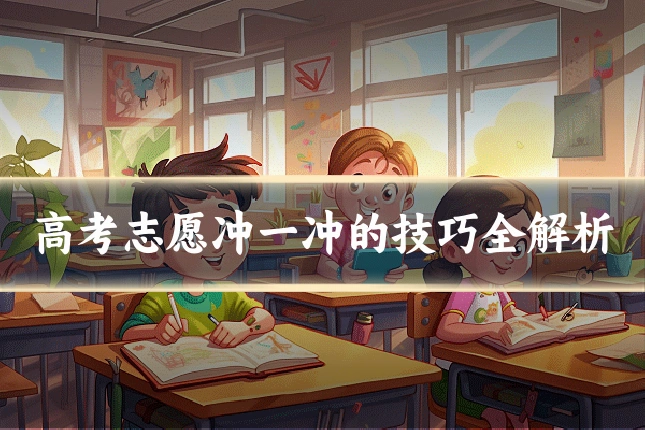 高考志愿冲一冲的技巧全解析