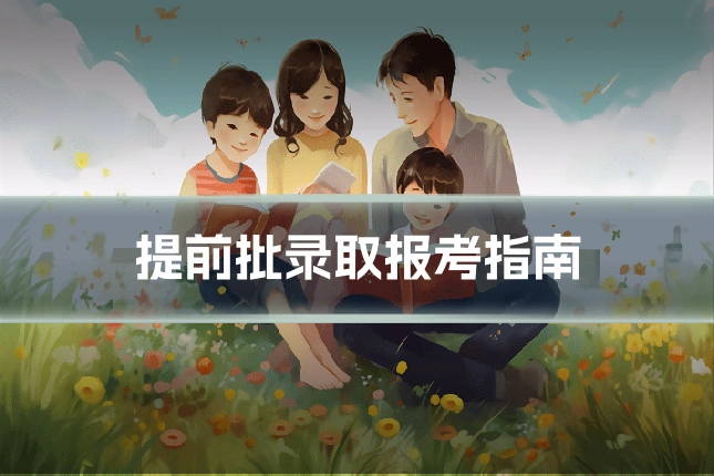 提前批录取报考指南