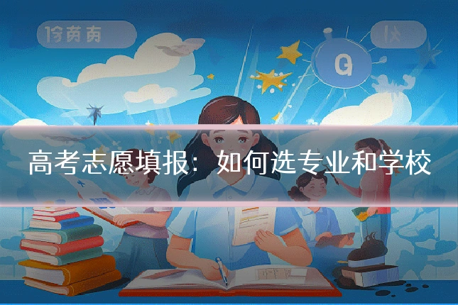 高考志愿填报:如何选专业和学校