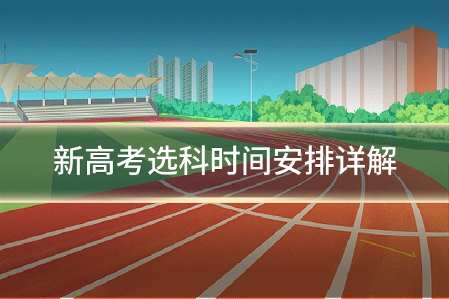 新高考选科时间安排详解