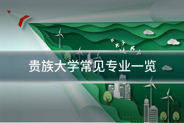 贵族大学常见专业一览