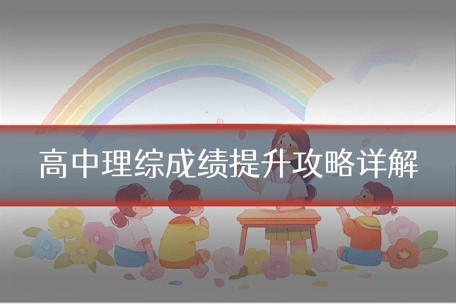 高中理综成绩提升攻略详解