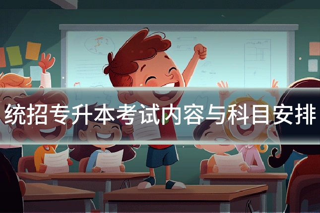 统招专升本考试内容与科目安排