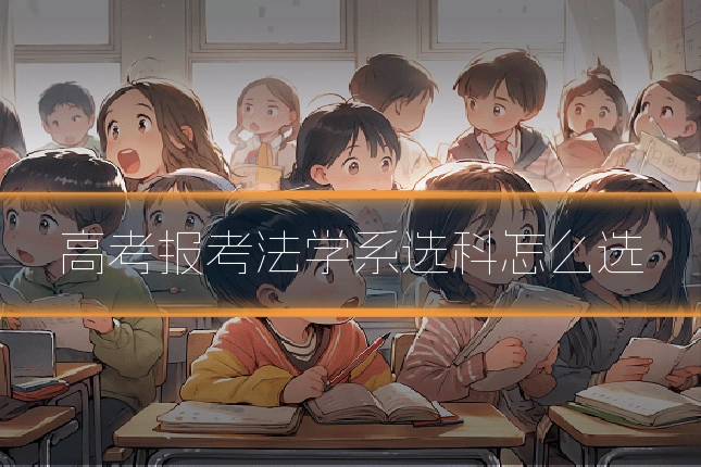 高考报考法学系选科怎么选