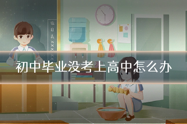 初中毕业没考上高中怎么办