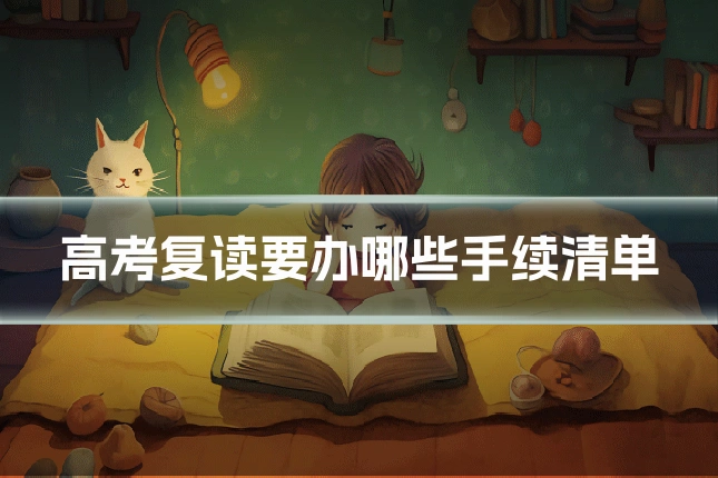 高考复读要办哪些手续清单