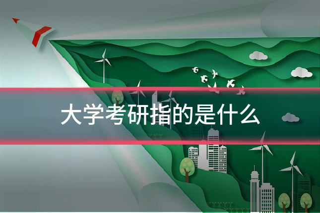 大学考研指的是什么