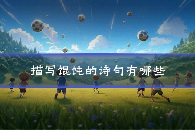 描写馄饨的诗句有哪些