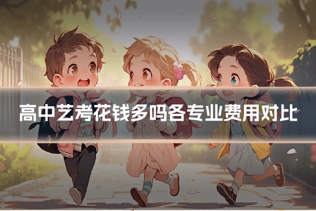 高中艺考花钱多吗各专业费用对比