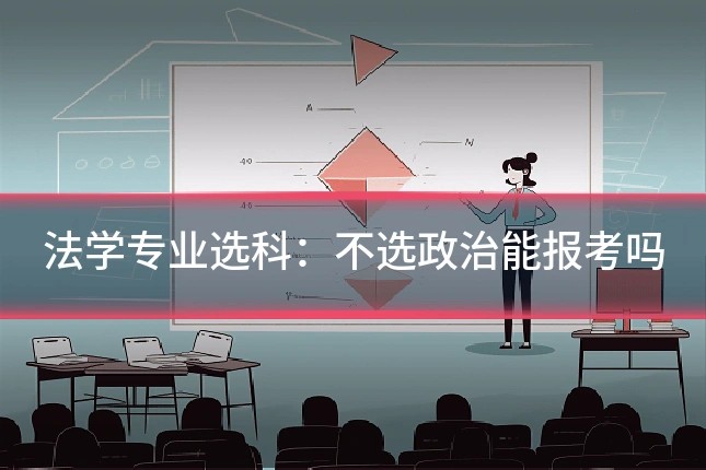 法学专业选科:不选政治能报考吗