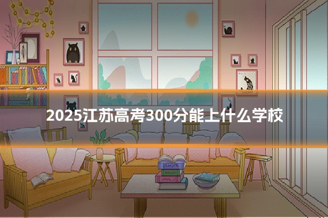 2025江苏高考300分能上什么学校