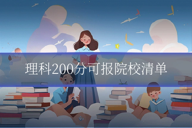理科200分可报院校清单