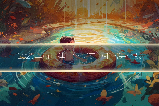 2025年浙江建工学院专业排名完整版