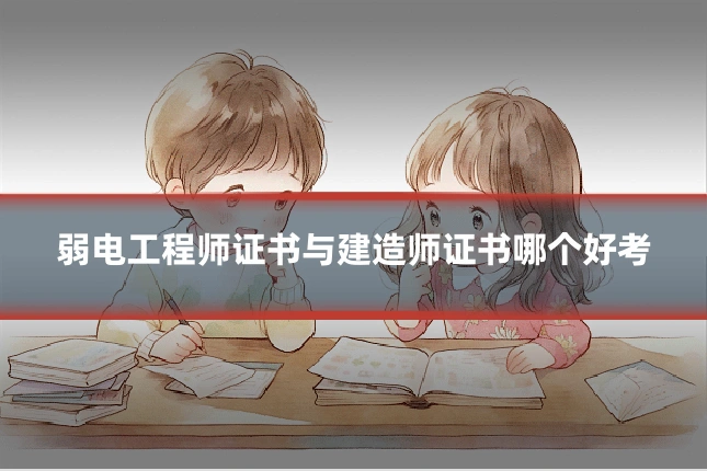 弱电工程师证书与建造师证书哪个好考