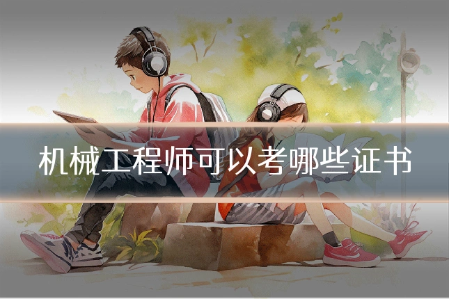 机械工程师可以考哪些证书