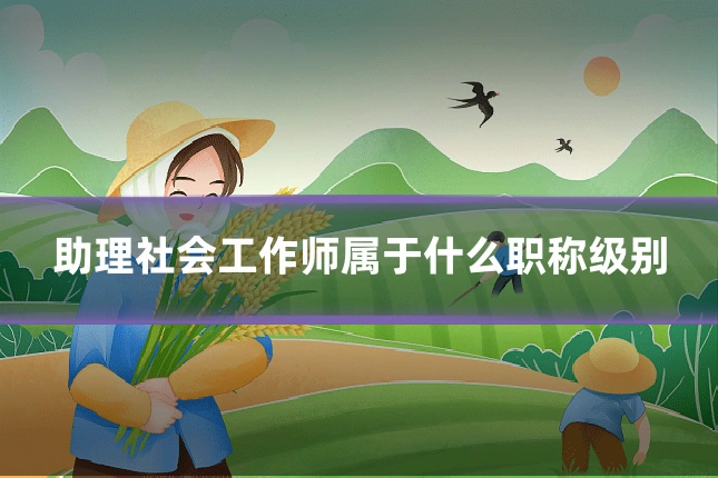 助理社会工作师属于什么职称级别