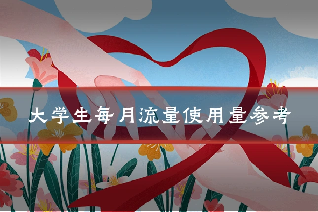 大学生每月流量使用量参考