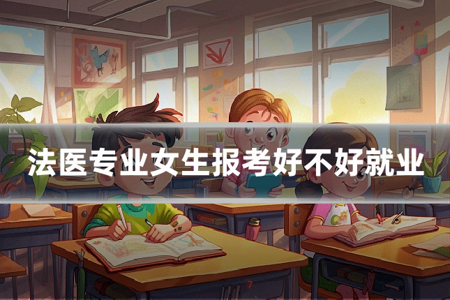 法医专业女生报考好不好就业