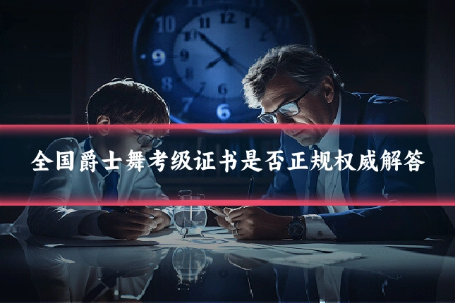全国爵士舞考级证书是否正规权威解答