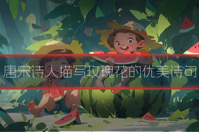 唐宋诗人描写玫瑰花的优美诗句