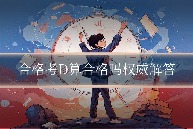 合格考D算合格吗权威解答