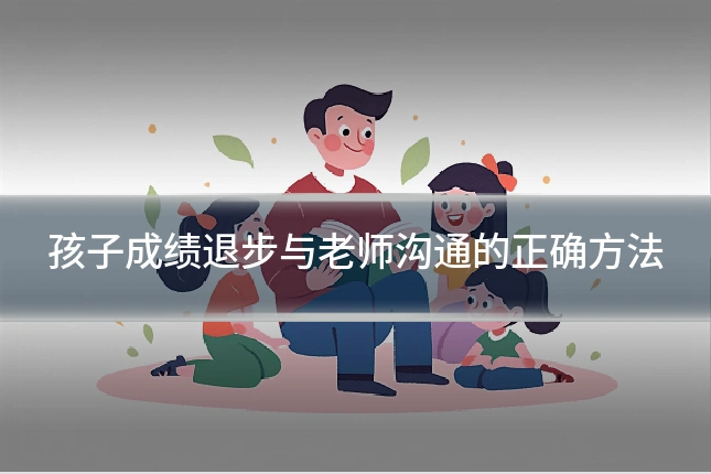 孩子成绩退步与老师沟通的正确方法