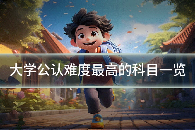 大学公认难度最高的科目一览